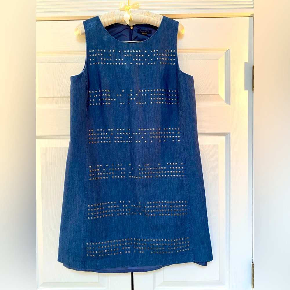 Tommy Hilfiger Studded Denim Dress.  Size 10